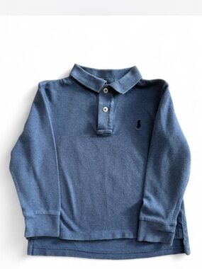 Ralph Lauren | Shirts & Tops | Ralph Lauren Blue Ruffle Hem Polo